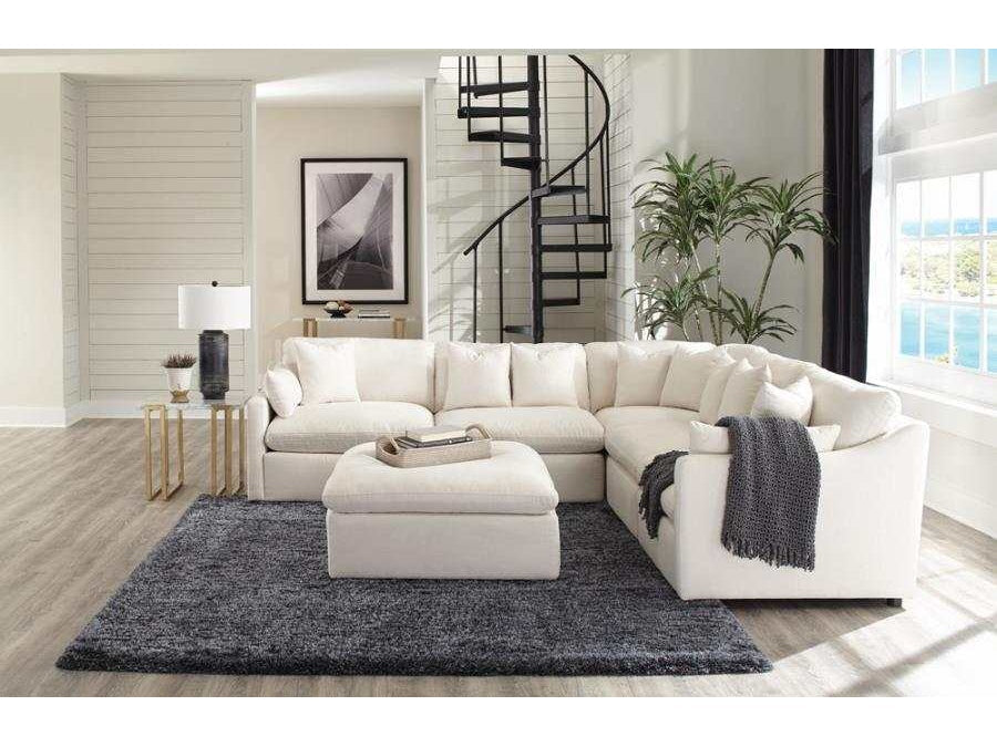Pluma Ivory Modular Sectional Fabric Create your own Style
